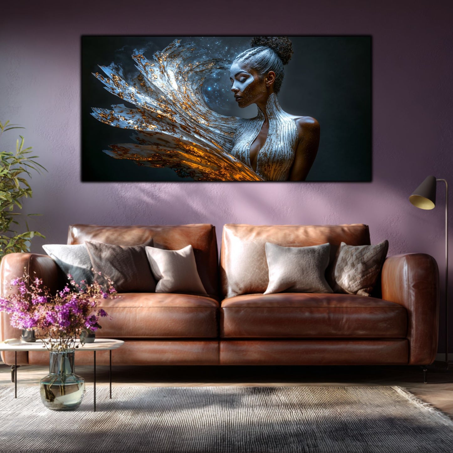 Tablou pe Sticlă Securizată "Freamătul Nebulos al Conștiinței" – Ediție Unicat 1/1