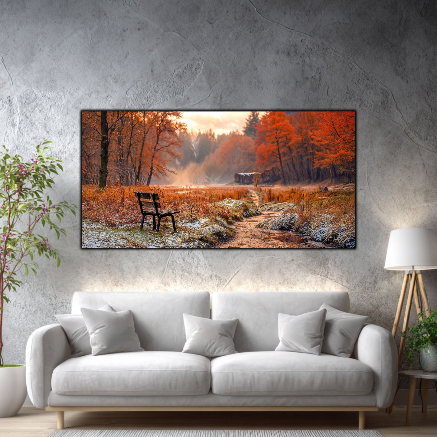 Tablou pe Sticlă Amurg în Alfabetul Toamnei | Ediție Unicat | Art-Zen Premium