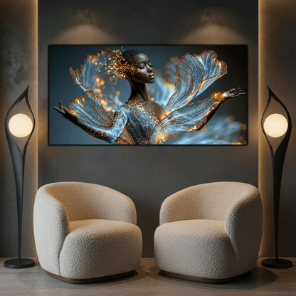 Celestial Veil aduce profunzime și echilibru unui decor contemporan prin forme fluide și reflexii spectaculoase pe sticlă.