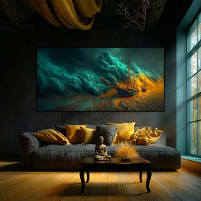 Tablou pe Sticlă Securizată "Malul Eternității"