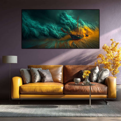 Tablou pe Sticlă Securizată "Malul Eternității"