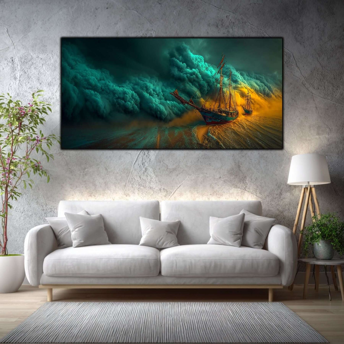 Tablou pe Sticlă Securizată "Malul Eternității"