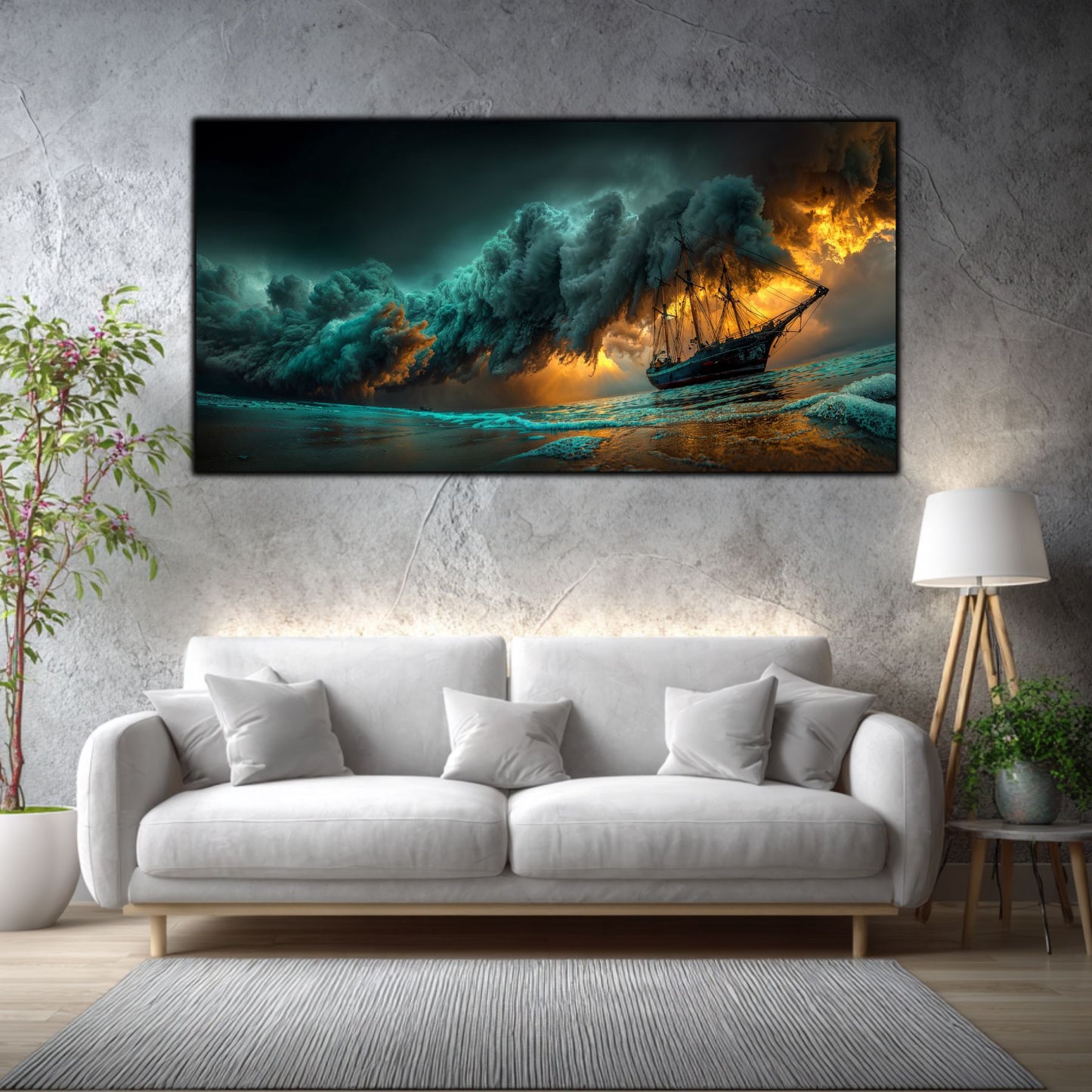 Tablou pe Sticlă Securizată "Îmbrățișarea Haosului"