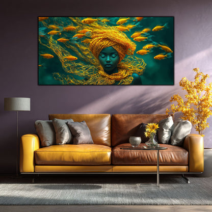 Tablou pe Sticlă Securizată "Ecoul Tăcerii Aurii"