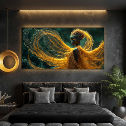 Tablou Modern Living - Dansul Firelor de Aur