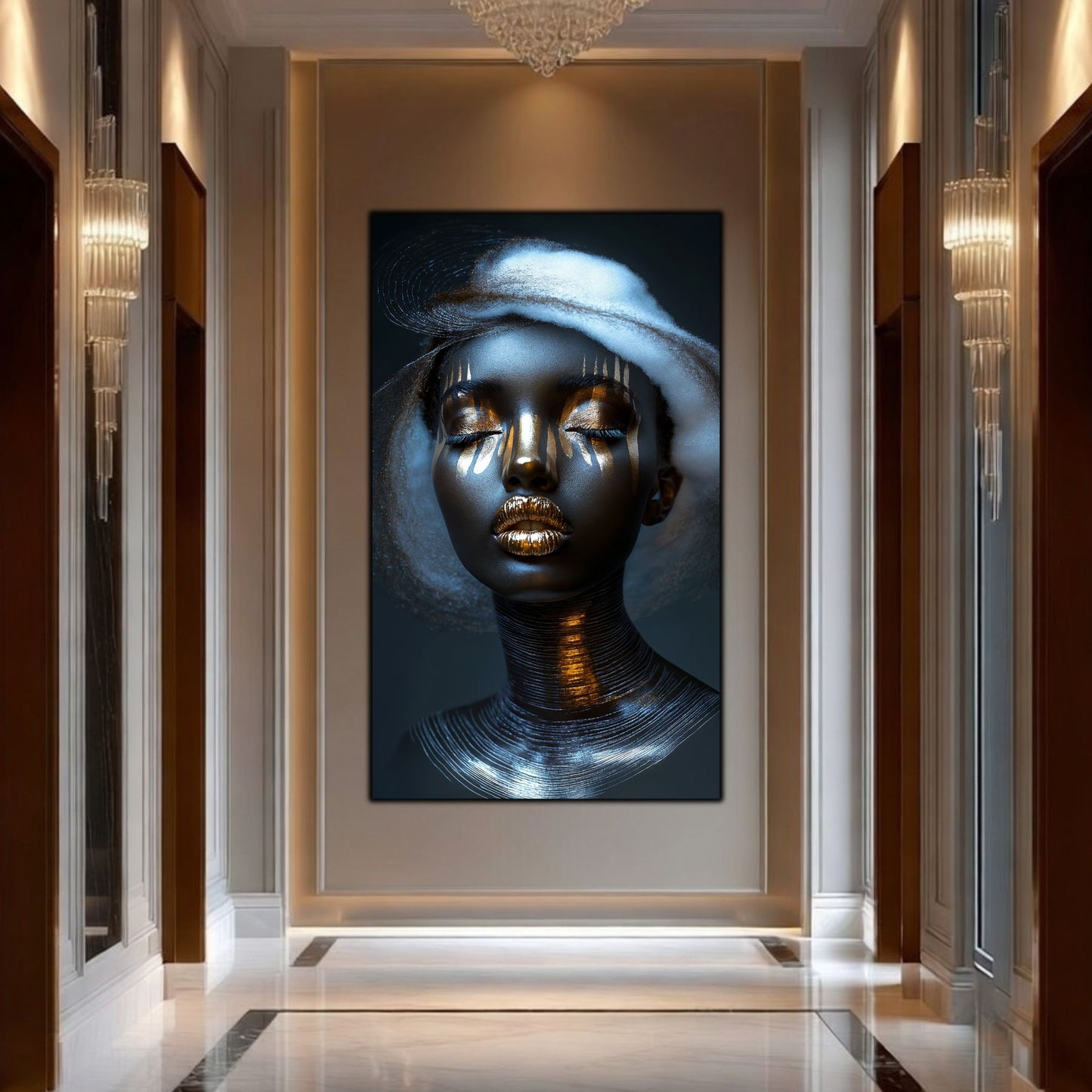 Tablou pe Sticlă Orizontul Interior: Arhitectura Grației Supreme | Ediție Unicat | Art-Zen Premium