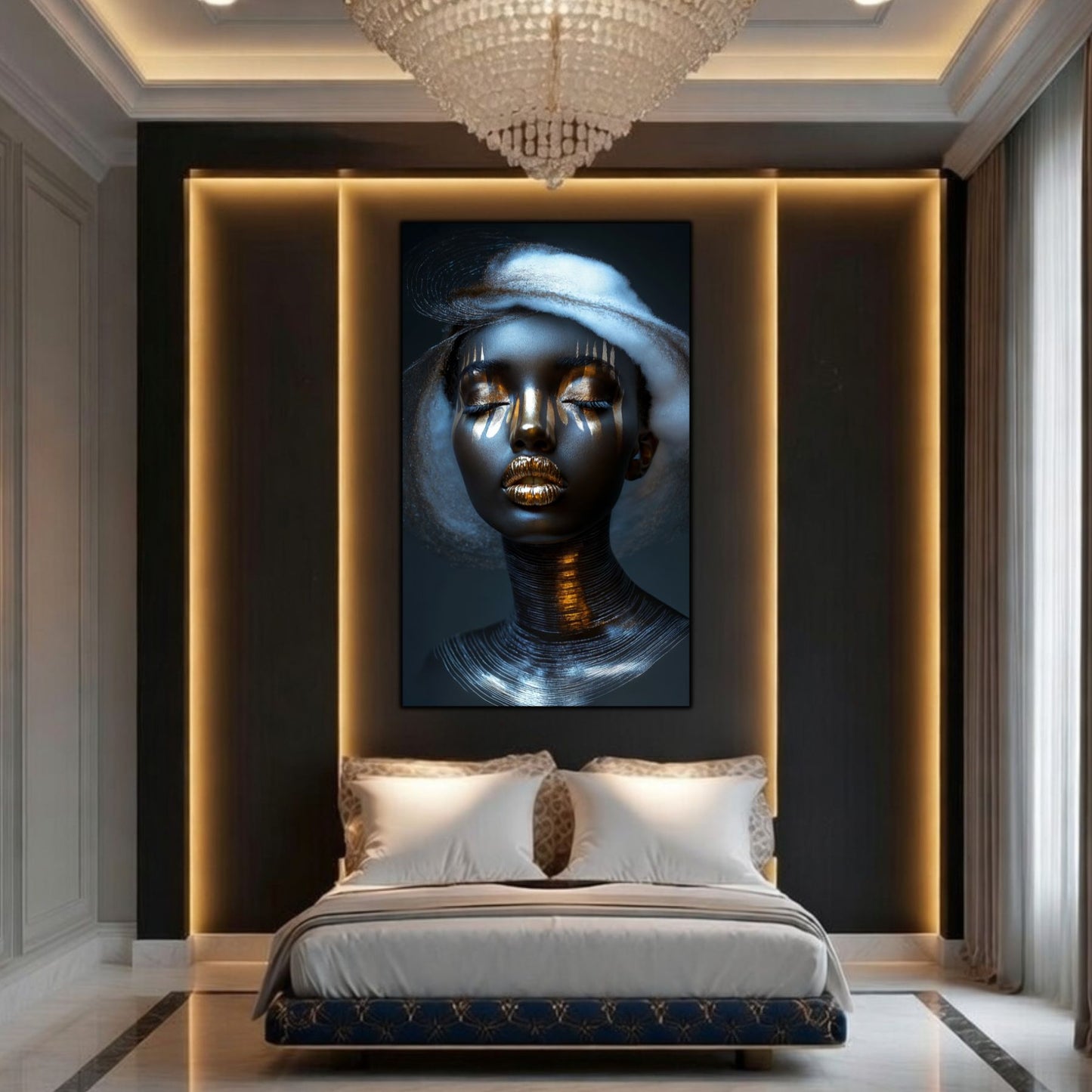 Tablou pe Sticlă Orizontul Interior: Arhitectura Grației Supreme | Ediție Unicat | Art-Zen Premium