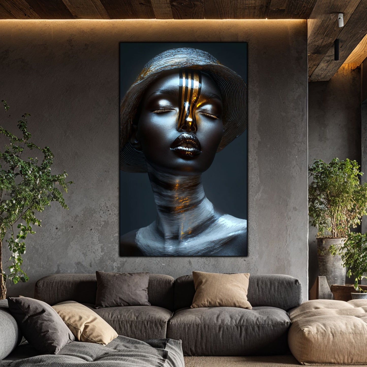 Tablou pe Sticlă Ecou de Cristal: Tăcerea Aurului Vechi | Ediție Unicat | Art-Zen Premium