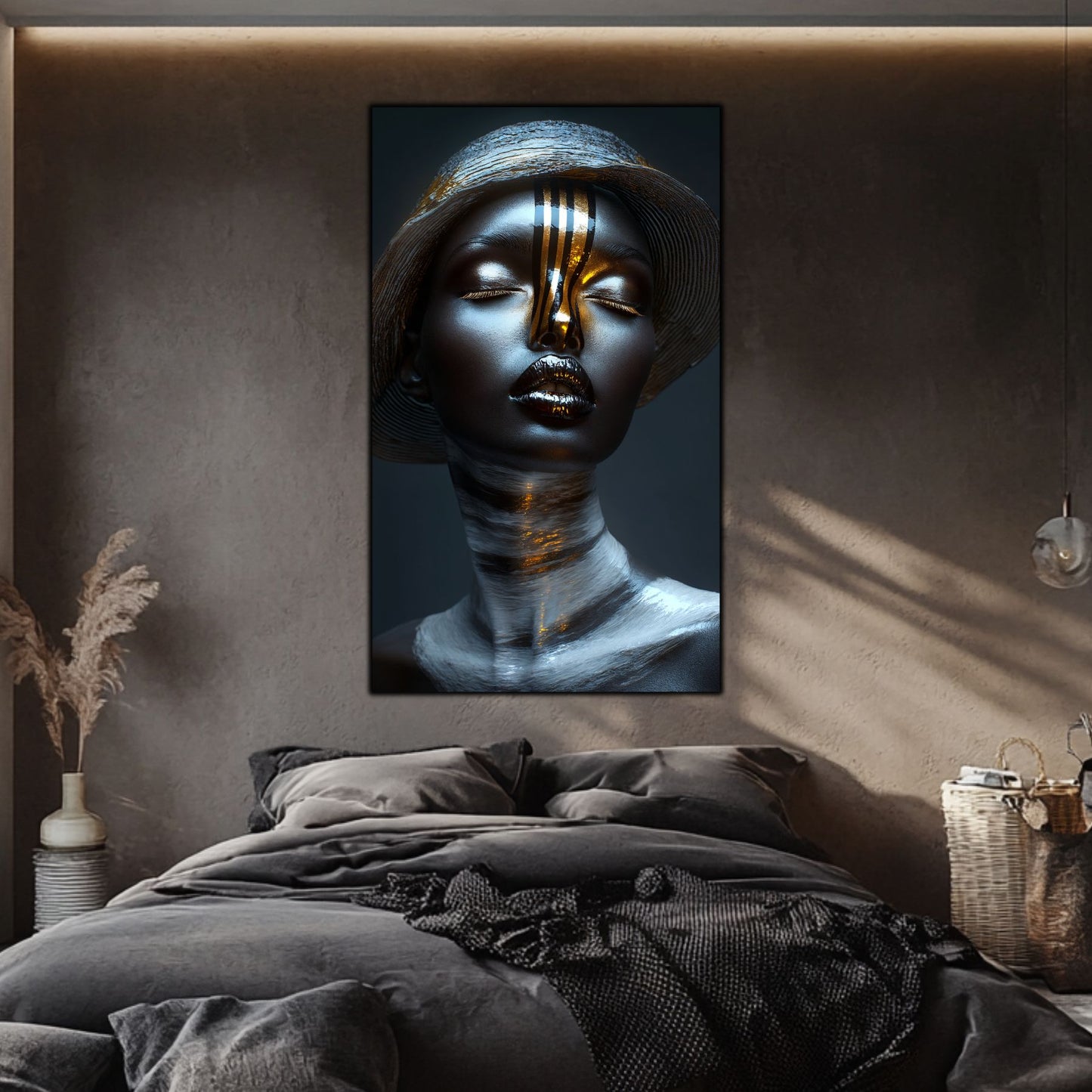 Tablou pe Sticlă Ecou de Cristal: Tăcerea Aurului Vechi | Ediție Unicat | Art-Zen Premium