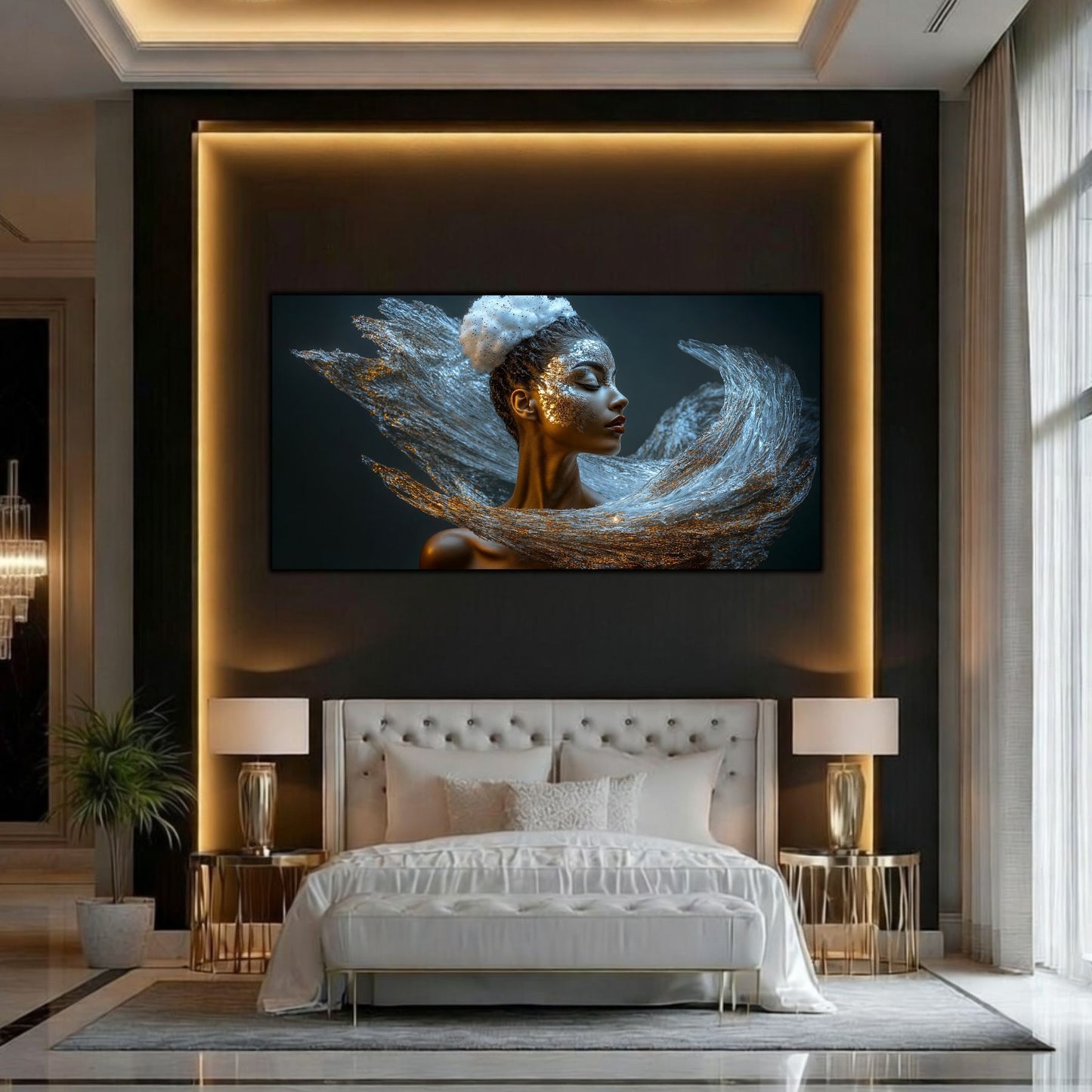 Tablou pe Sticlă Securizată "Respirația Prafului de Stele" – Ediție Unicat 1/1