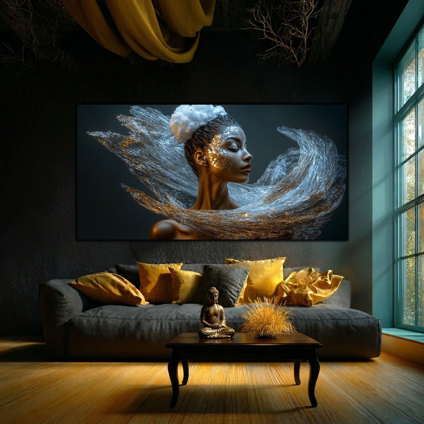 Tablou pe Sticlă Securizată "Respirația Prafului de Stele" – Ediție Unicat 1/1