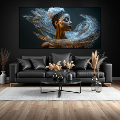 Tablou pe Sticlă Securizată "Respirația Prafului de Stele" – Ediție Unicat 1/1