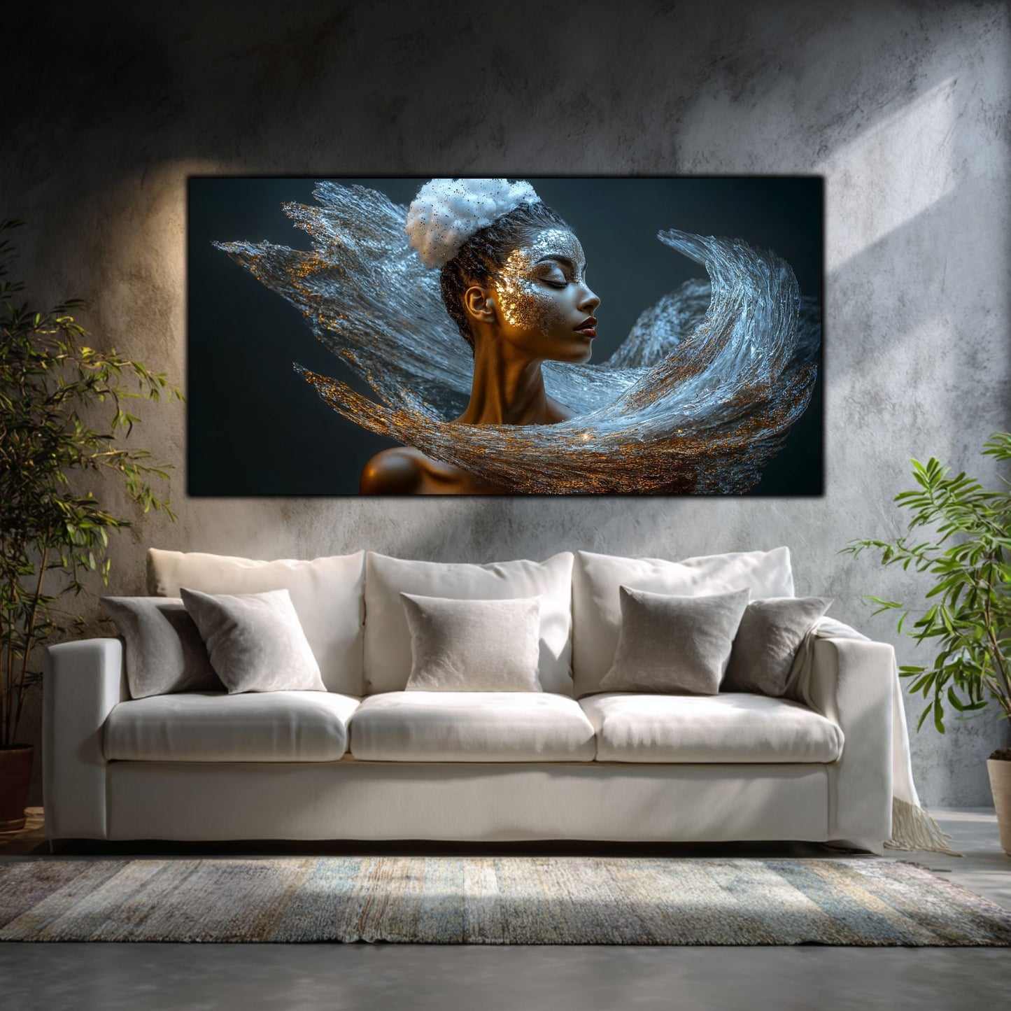 Tablou pe Sticlă Securizată "Respirația Prafului de Stele" – Ediție Unicat 1/1