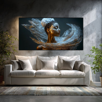 Tablou pe Sticlă Securizată "Respirația Prafului de Stele" – Ediție Unicat 1/1