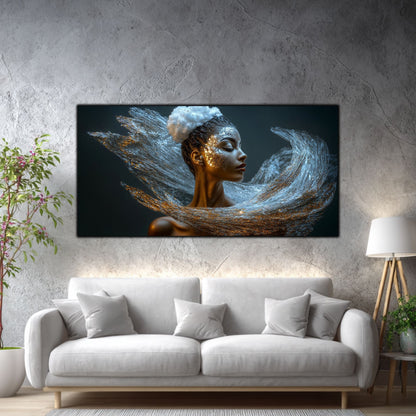 Tablou pe Sticlă Securizată "Respirația Prafului de Stele" – Ediție Unicat 1/1