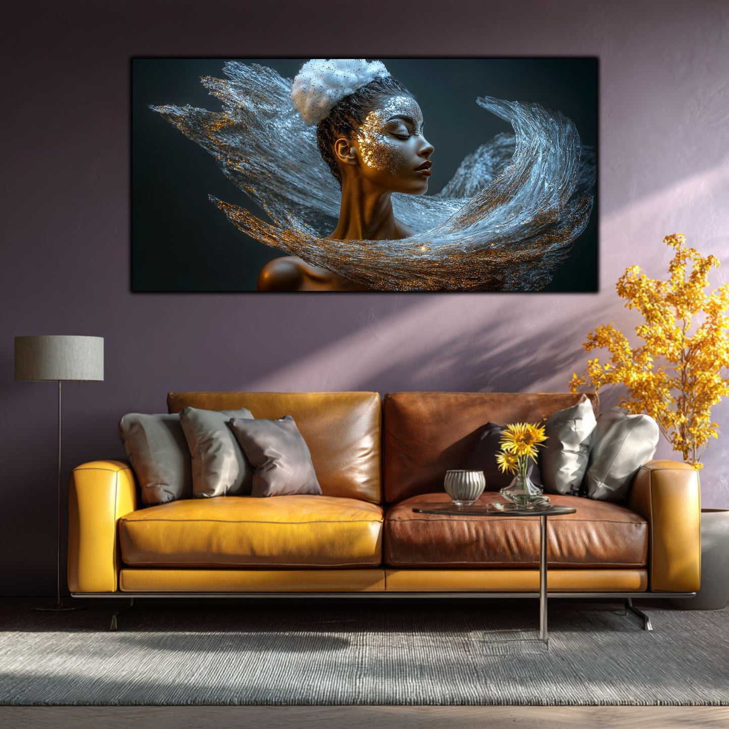 Tablou pe Sticlă Securizată "Respirația Prafului de Stele" – Ediție Unicat 1/1