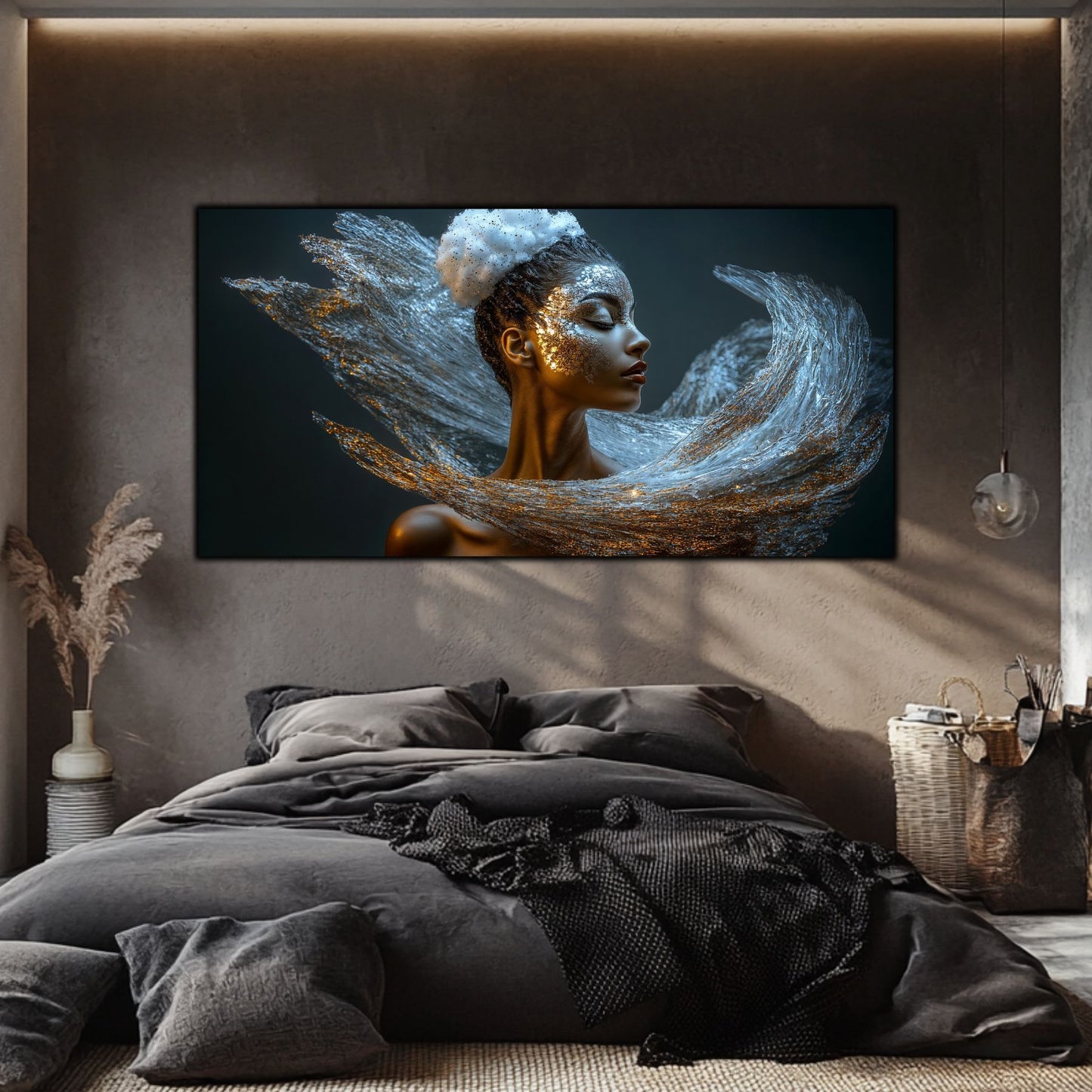 Tablou pe Sticlă Securizată "Respirația Prafului de Stele" – Ediție Unicat 1/1