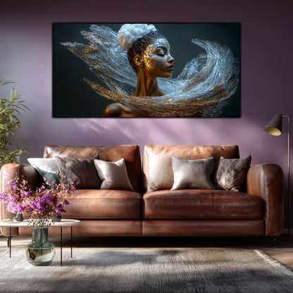 Tablou pe Sticlă Securizată "Respirația Prafului de Stele" – Ediție Unicat 1/1