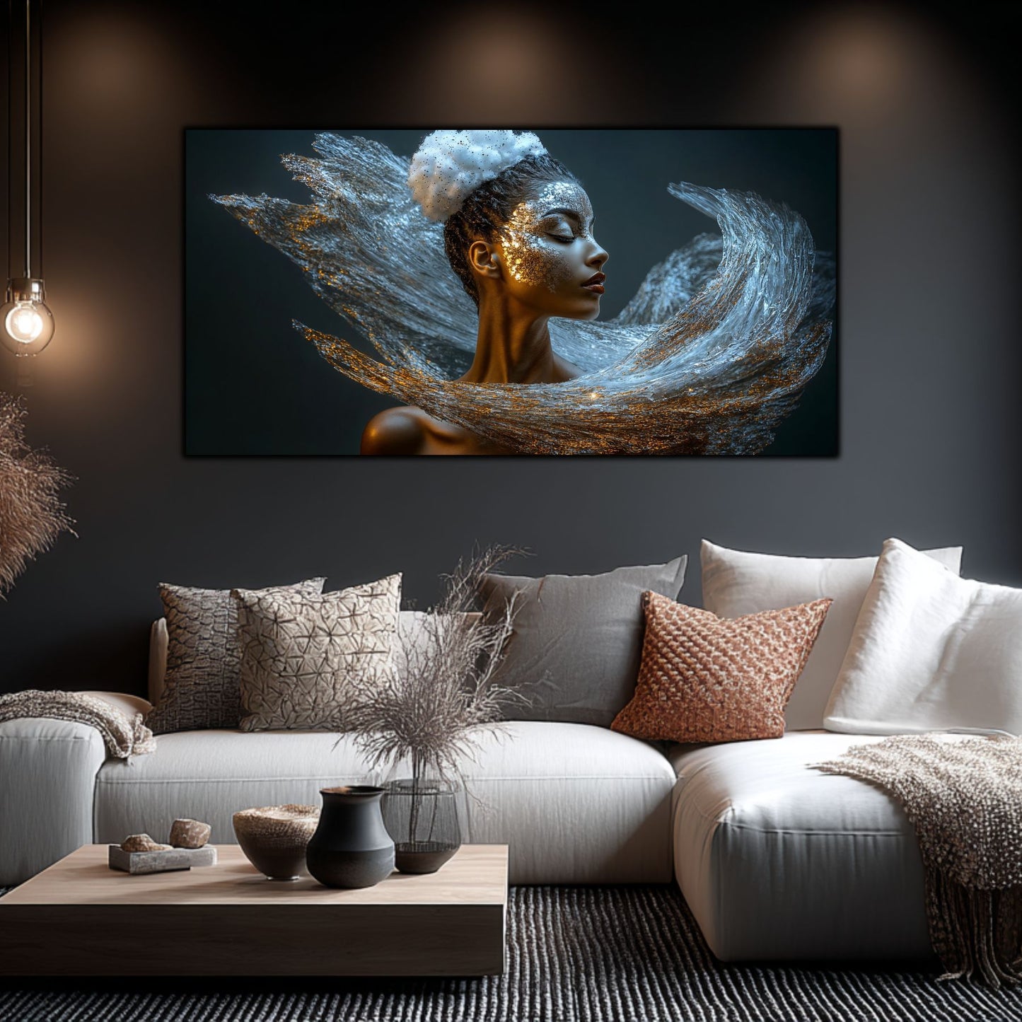 Tablou pe Sticlă Securizată "Respirația Prafului de Stele" – Ediție Unicat 1/1