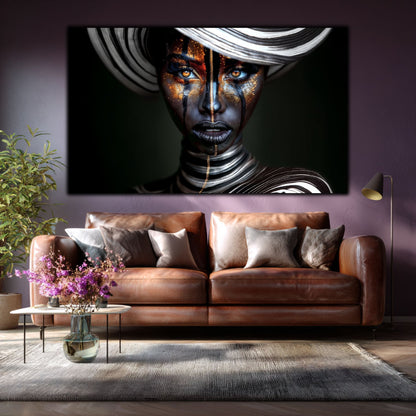 Tablou Living de Lux „Atingerea Divină" – Sticlă Securizată