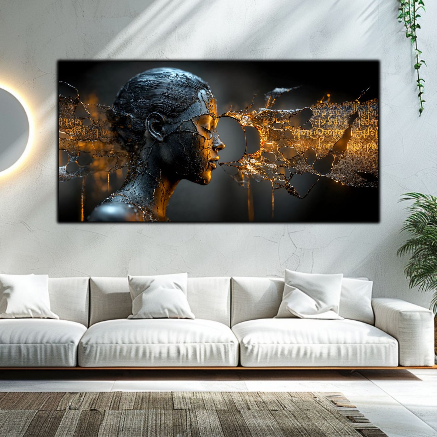 Tablou Sticla Securizata - Broken Mind 10