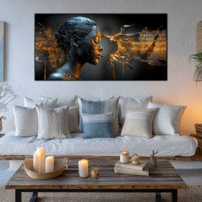 Tablou Sticla Securizata - Broken Mind 10