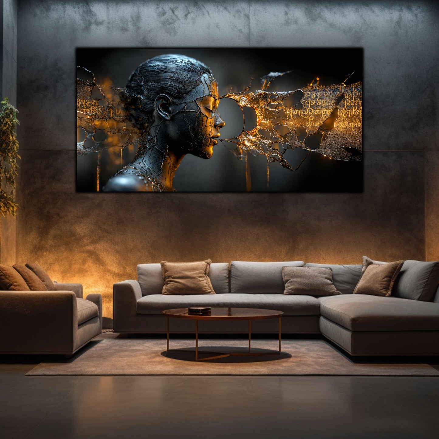 Tablou Sticla Securizata - Broken Mind 10