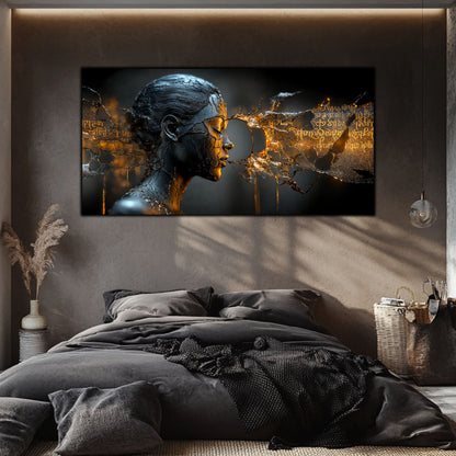 Tablou Sticla Securizata - Broken Mind 10