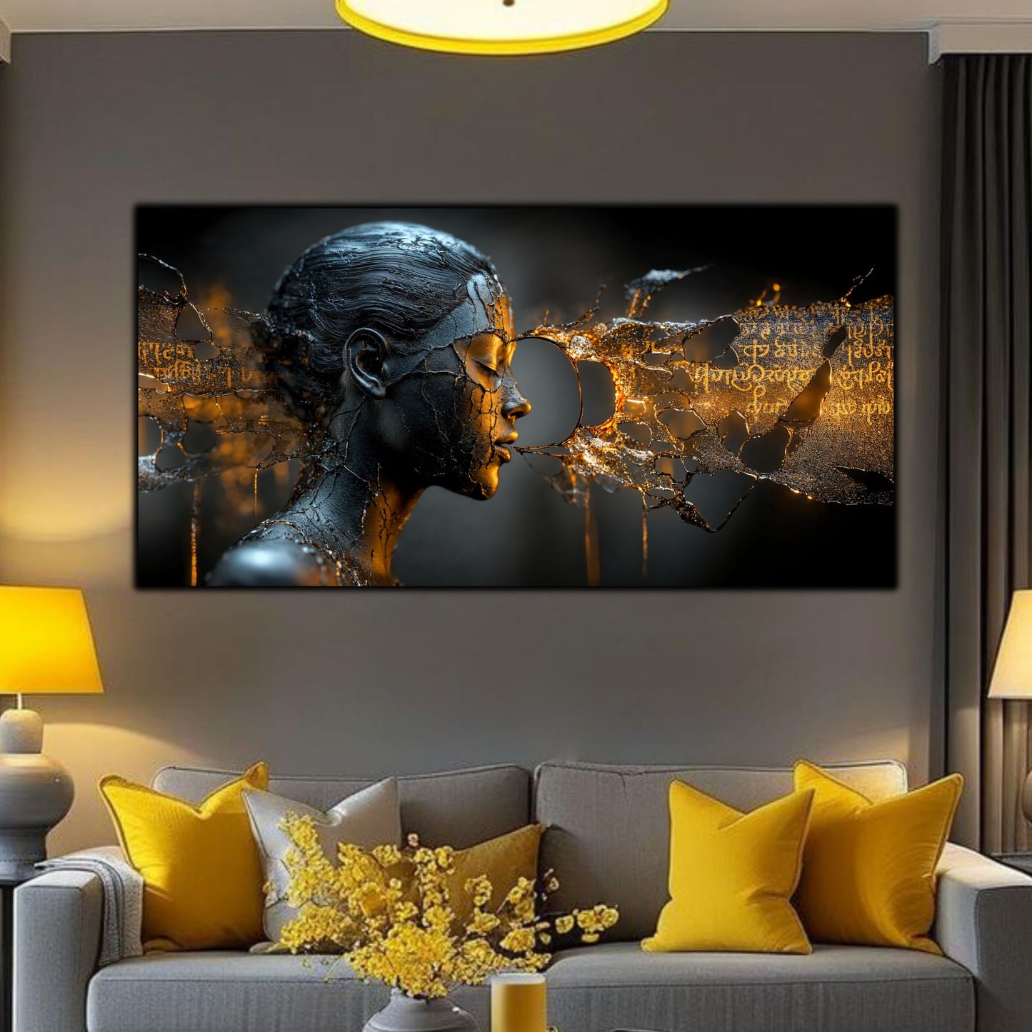 Tablou Sticla Securizata - Broken Mind 10