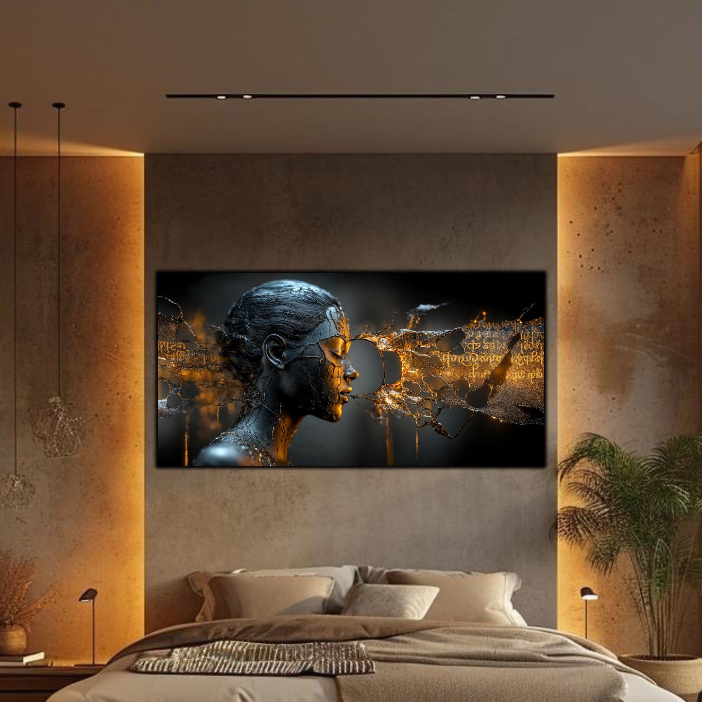 Tablou Sticla Securizata - Broken Mind 10