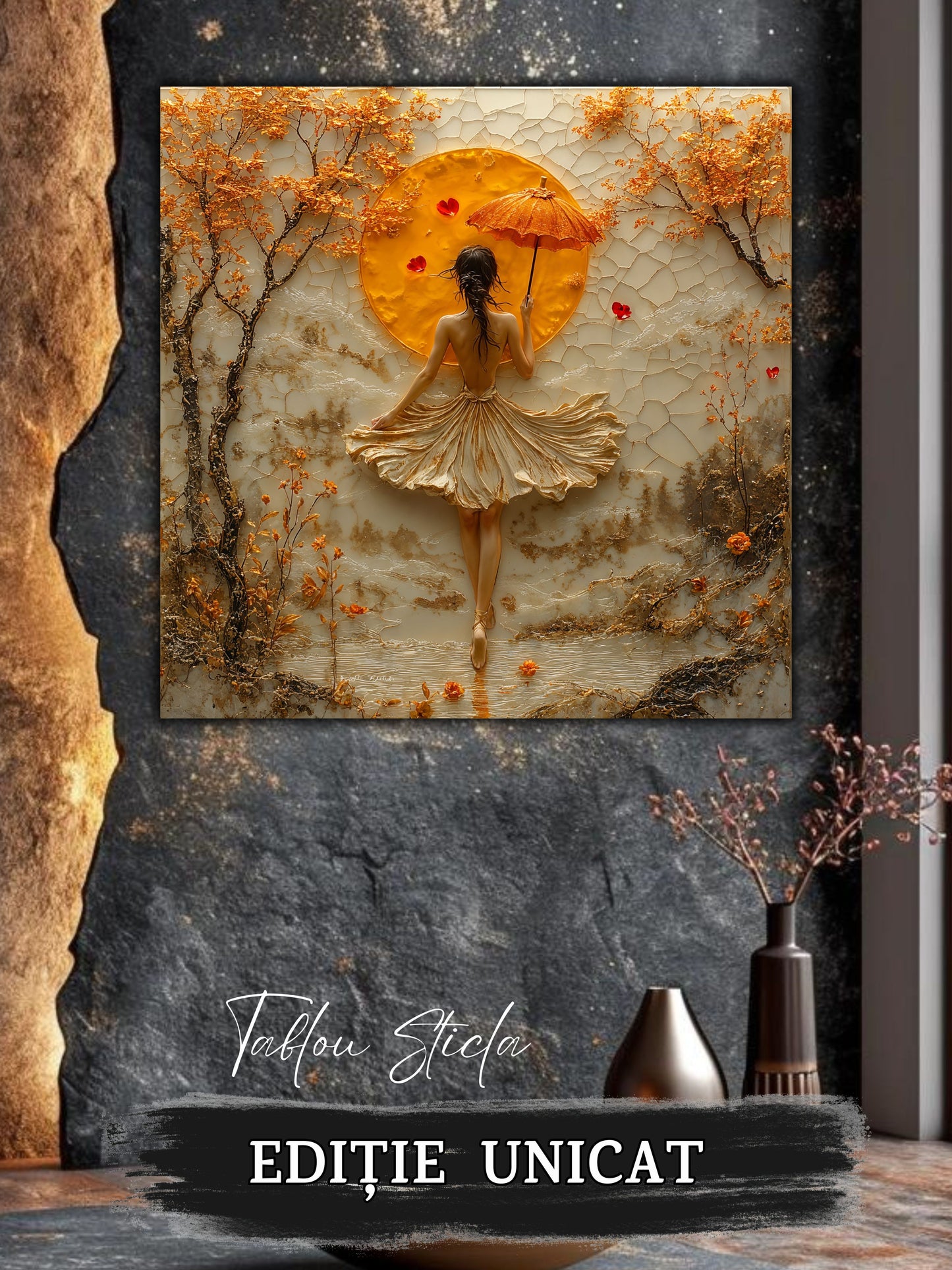 Tablou Sticla Securizata - Fragment of The Soul - 23