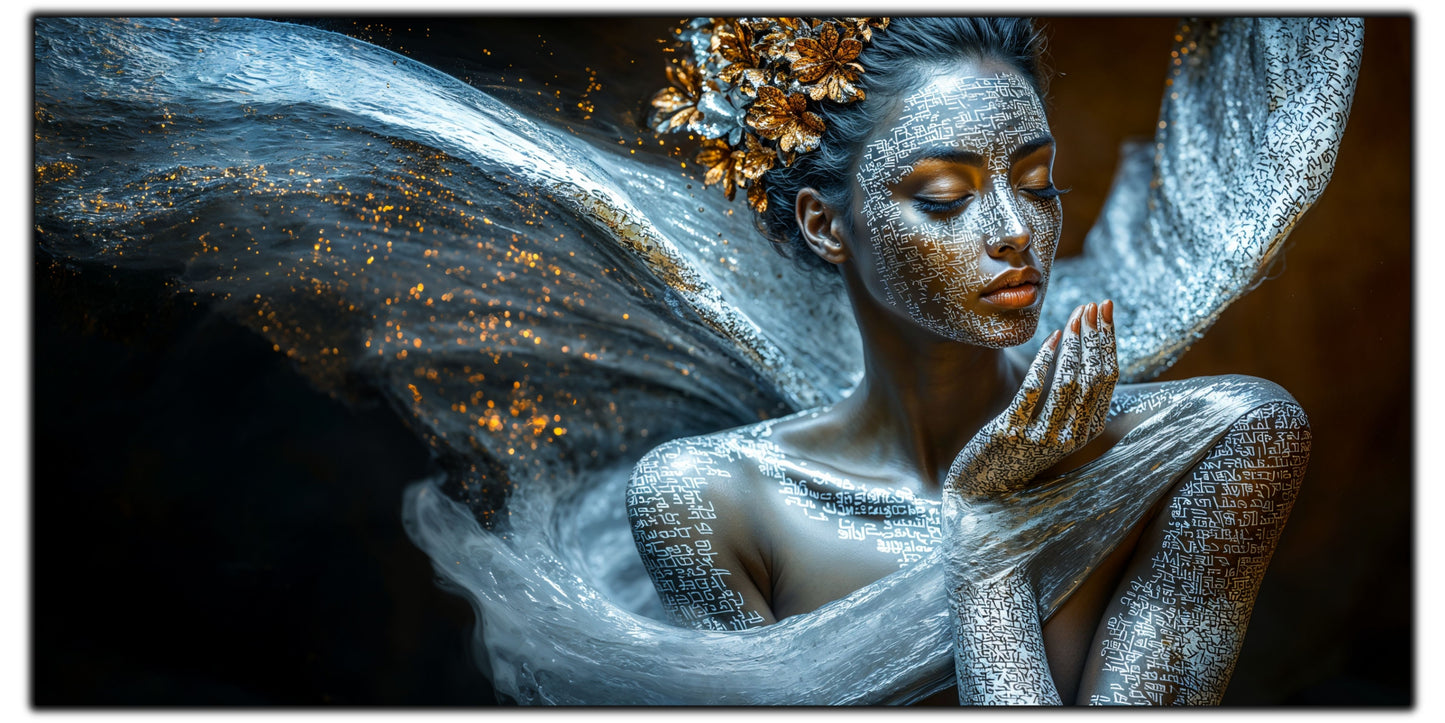 Beyond Meditation - Tablouri moderne pe sticla securizata pentru living contemporan NO07