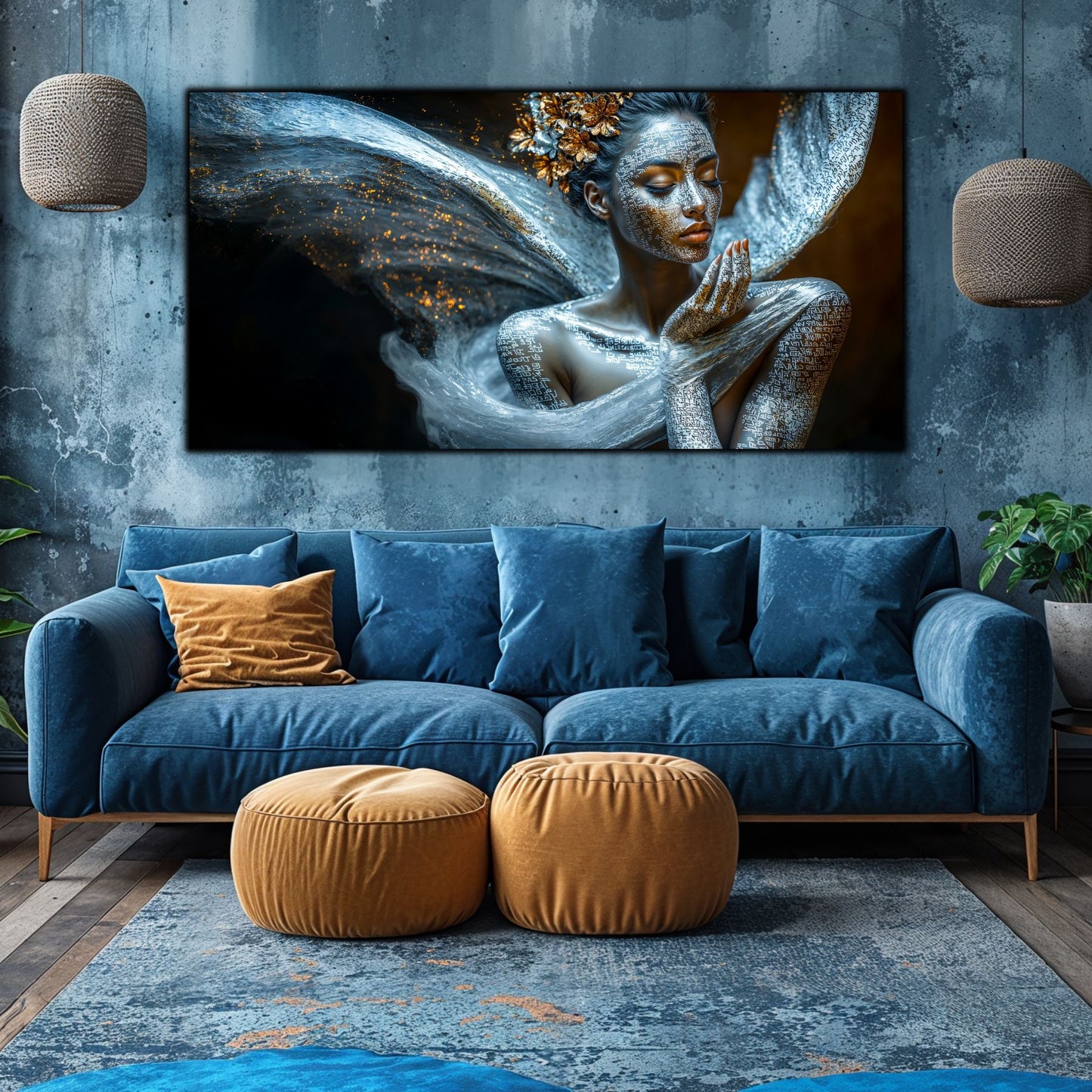 Beyond Meditation - Tablouri moderne pe sticla securizata pentru living contemporan NO07