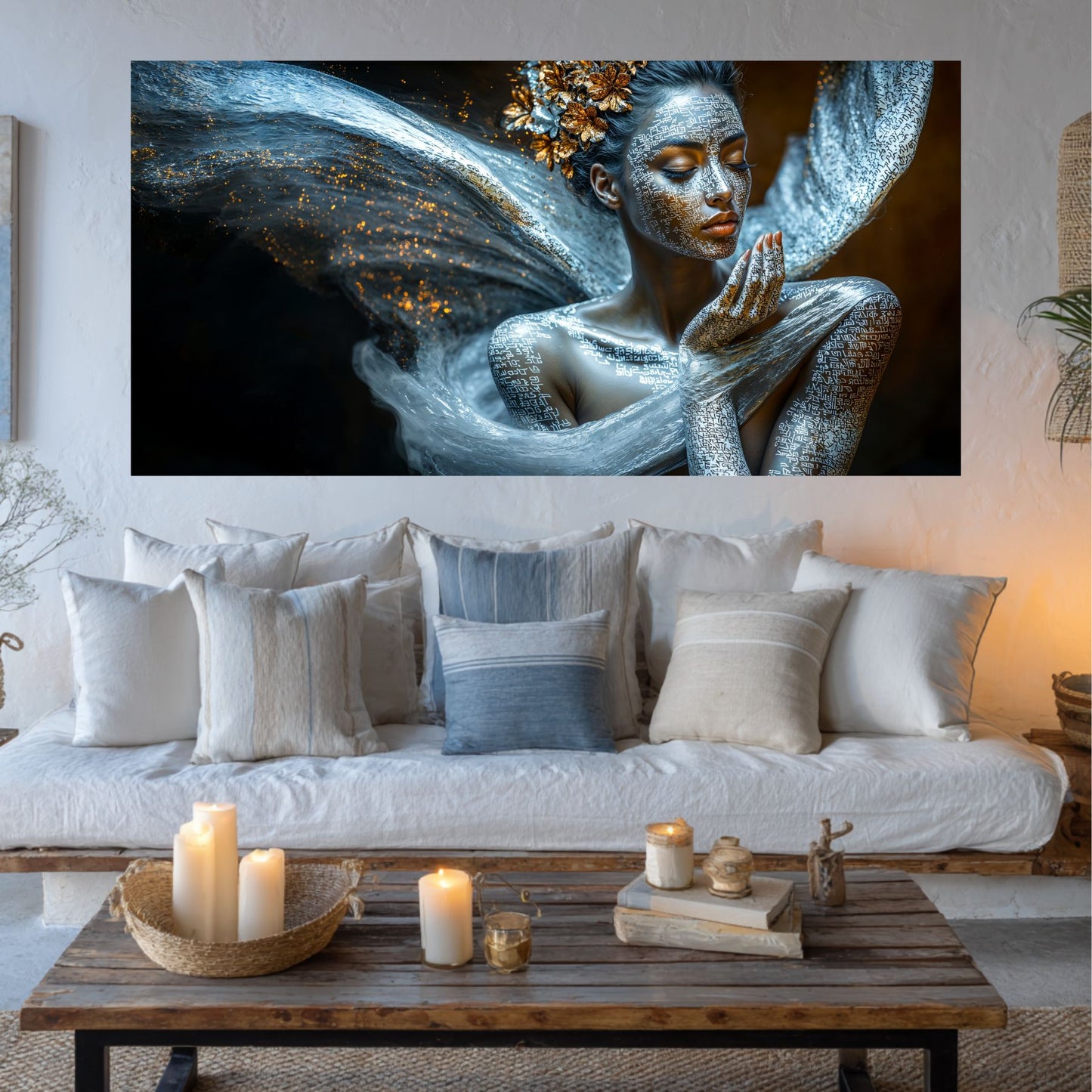 Beyond Meditation - Tablouri moderne pe sticla securizata pentru living contemporan NO07