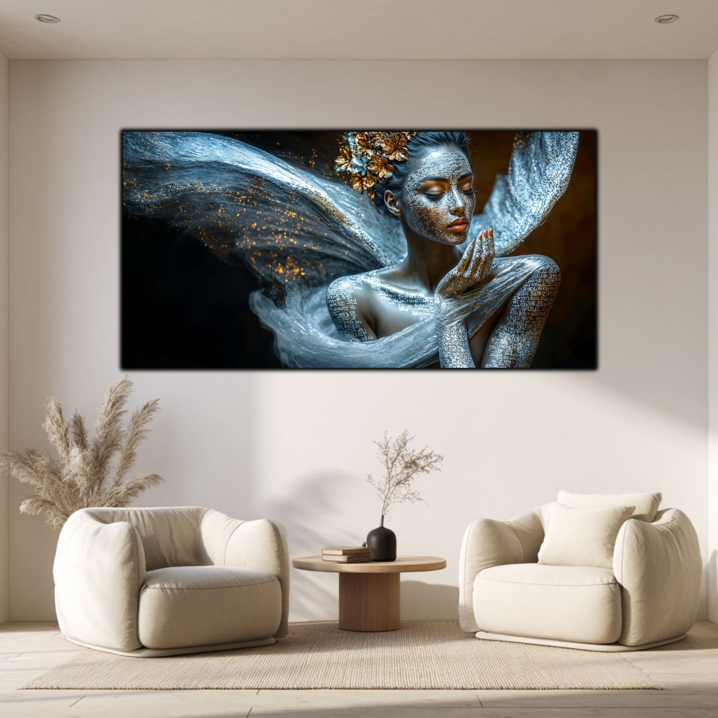 Beyond Meditation - Tablouri moderne pe sticla securizata pentru living contemporan NO07