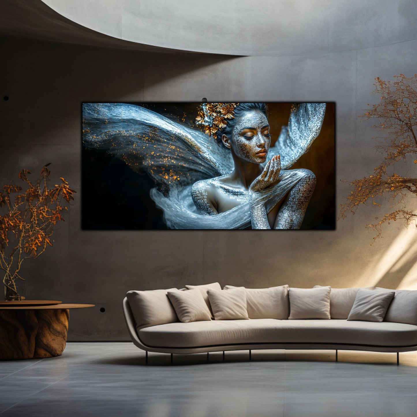 Beyond Meditation - Tablouri moderne pe sticla securizata pentru living contemporan NO07