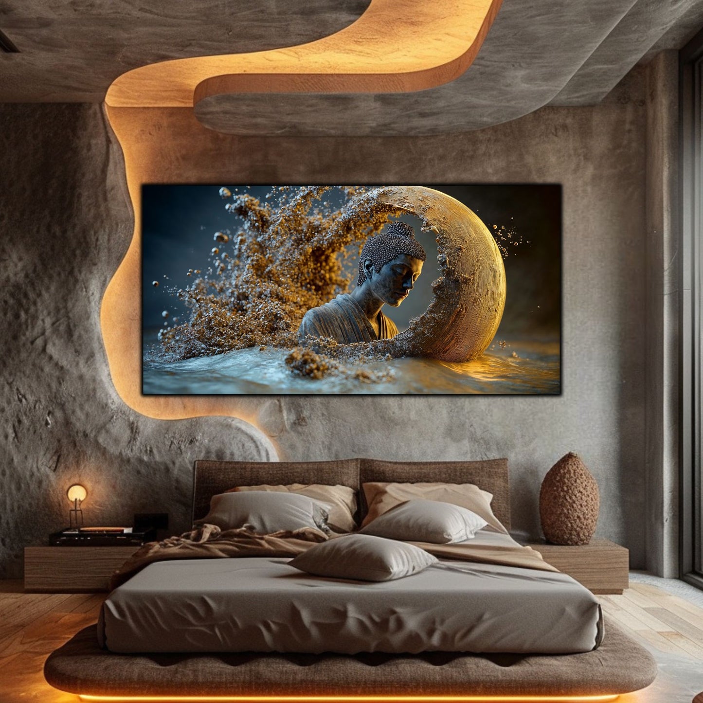 Tablou Decorativ pe Sticla Securizata – Ideal pt Dormitor si Living - Beyond Stardust No13