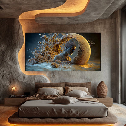 Tablou Decorativ pe Sticla Securizata – Ideal pt Dormitor si Living - Beyond Stardust No13