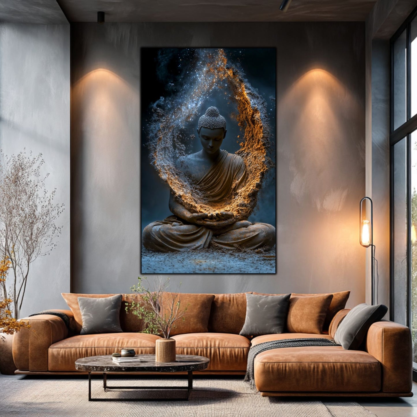 Tablou Decorativ pe Sticla Securizata – Ideal pt Dormitor si Living - Beyond Stardust No09
