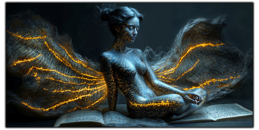 Beyond Meditation - Tablouri moderne pe sticla securizata pentru living contemporan NO04