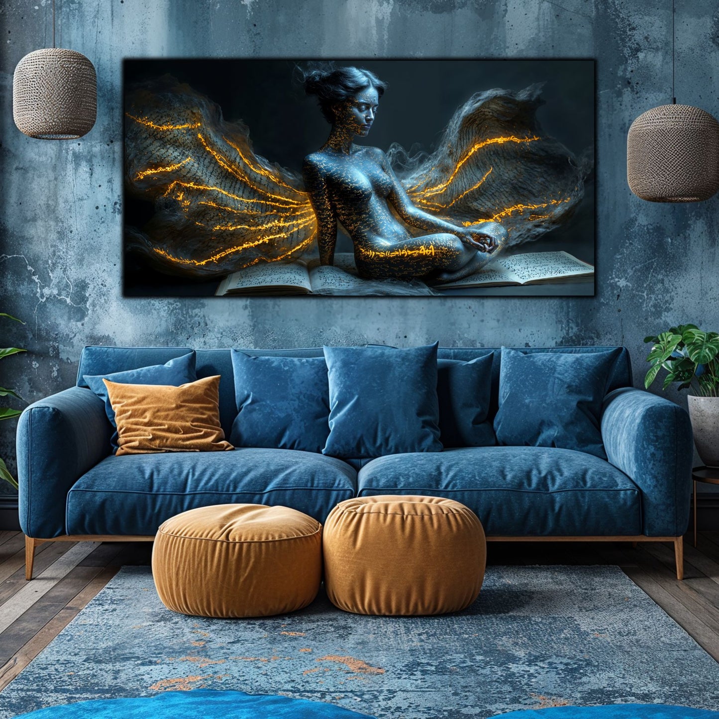 Beyond Meditation - Tablouri moderne pe sticla securizata pentru living contemporan NO04