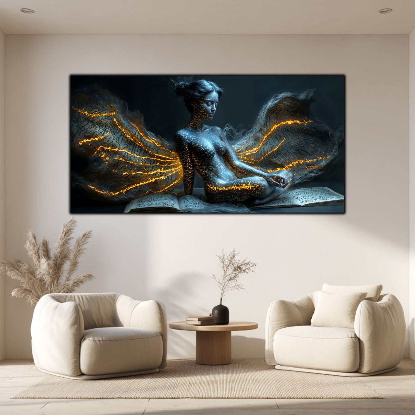 Beyond Meditation - Tablouri moderne pe sticla securizata pentru living contemporan NO04