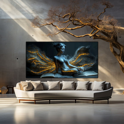 Beyond Meditation - Tablouri moderne pe sticla securizata pentru living contemporan NO04