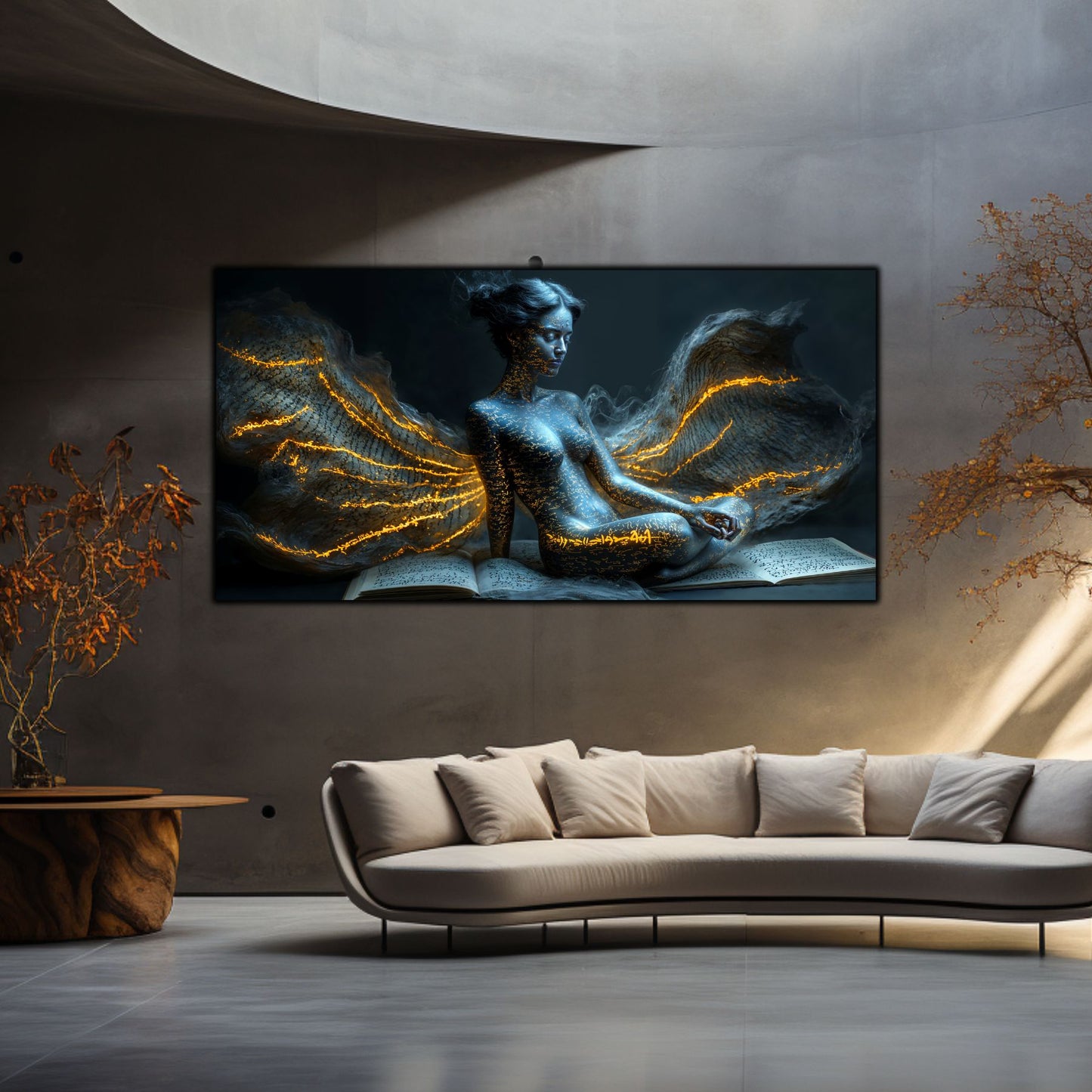 Beyond Meditation - Tablouri moderne pe sticla securizata pentru living contemporan NO04