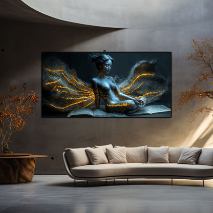 Beyond Meditation - Tablouri moderne pe sticla securizata pentru living contemporan NO04