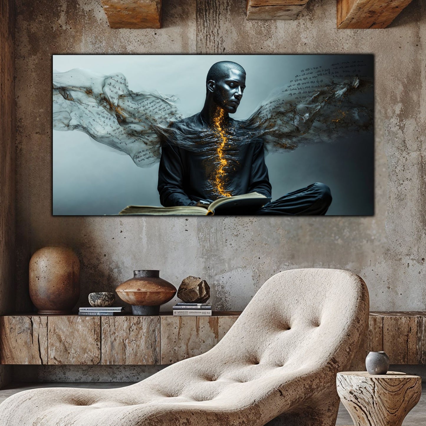 Beyond Meditation - Tablouri moderne pe sticla securizata pentru living contemporan NO23