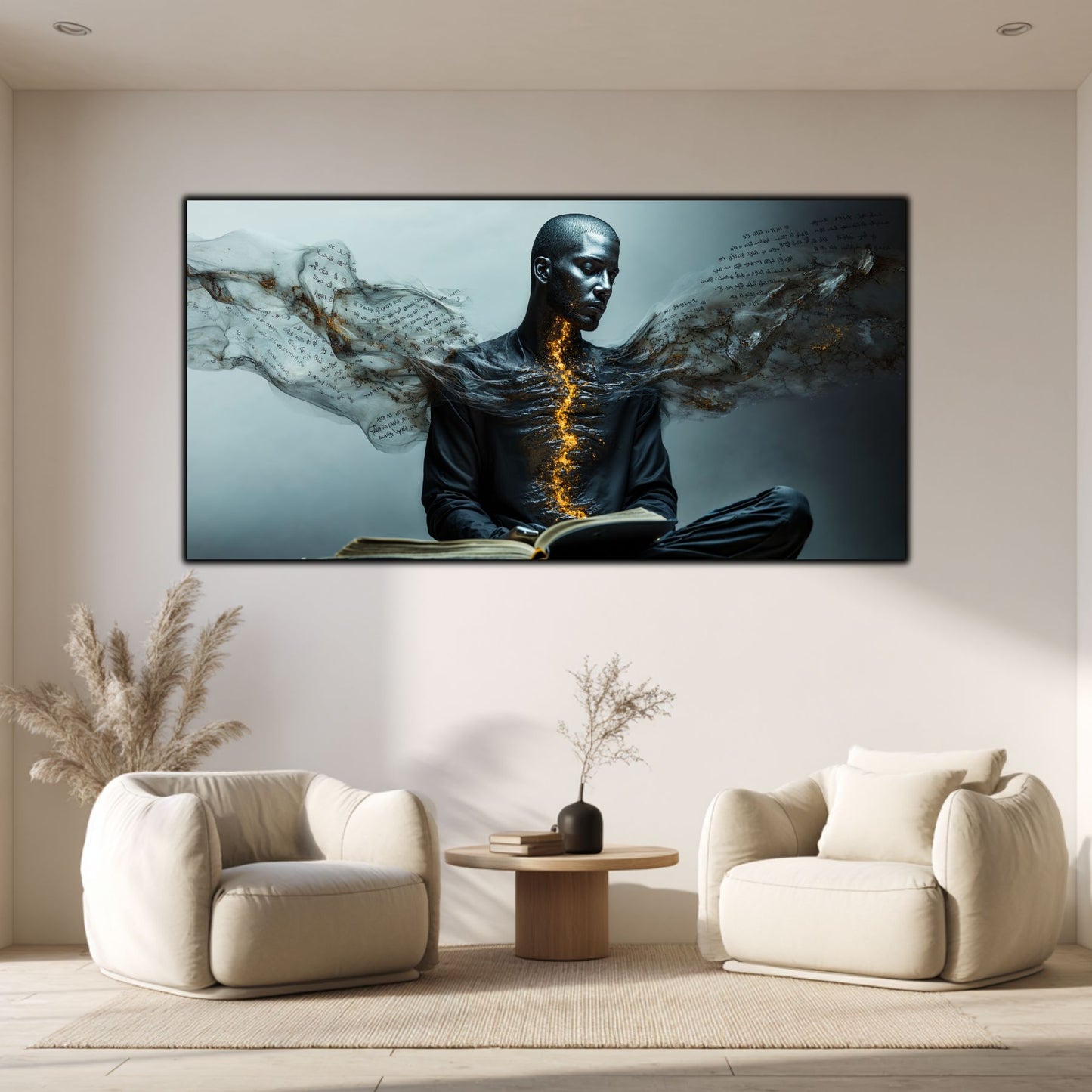 Beyond Meditation - Tablouri moderne pe sticla securizata pentru living contemporan NO23