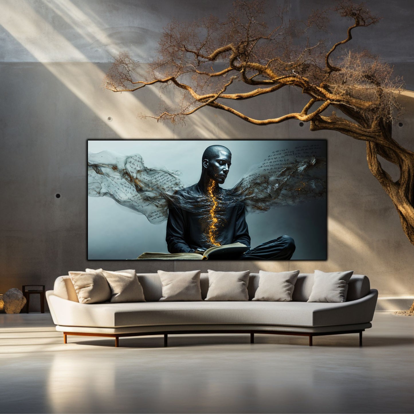 Beyond Meditation - Tablouri moderne pe sticla securizata pentru living contemporan NO23