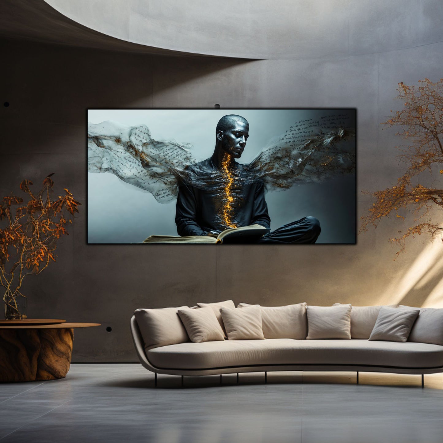 Beyond Meditation - Tablouri moderne pe sticla securizata pentru living contemporan NO23