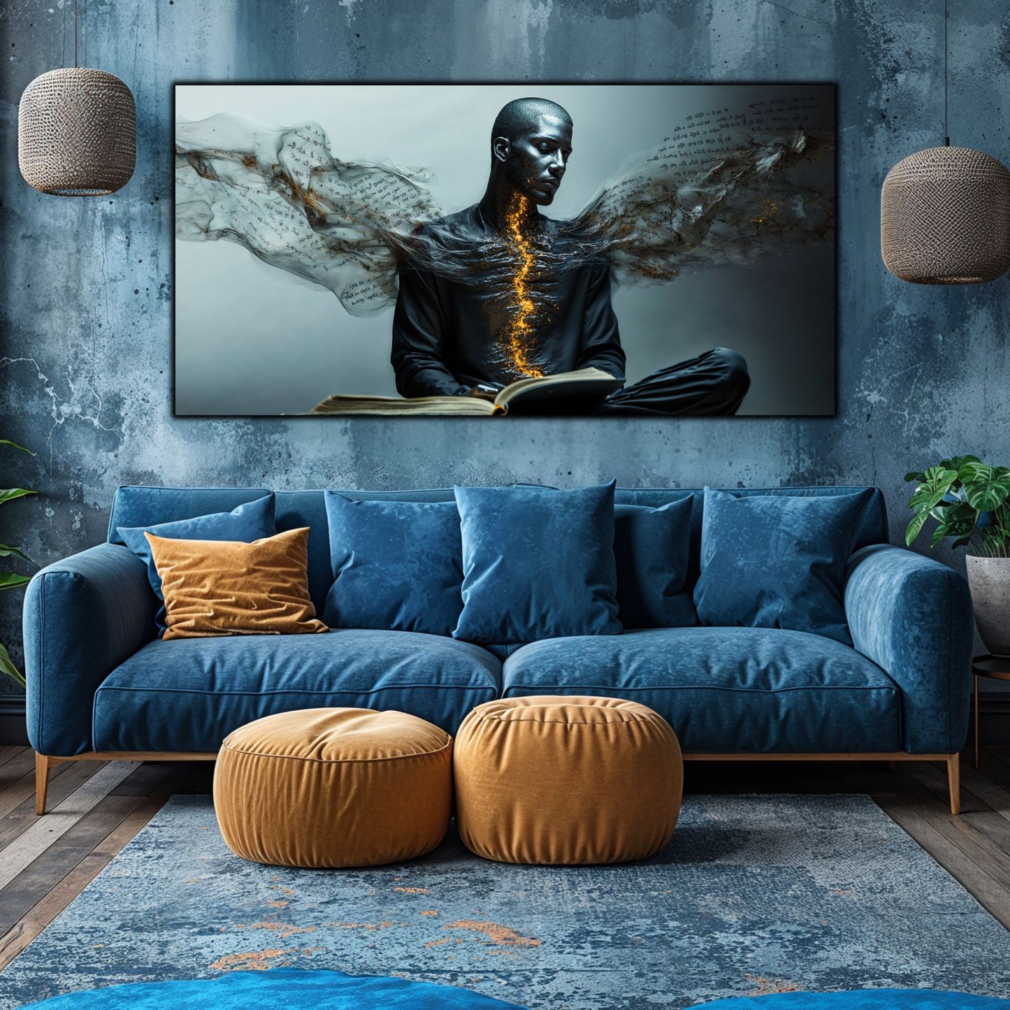 Beyond Meditation - Tablouri moderne pe sticla securizata pentru living contemporan NO23